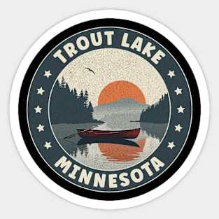 Trout Lake Minnesota Sunset Sticker